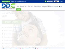 Tablet Screenshot of paternitytesting.com